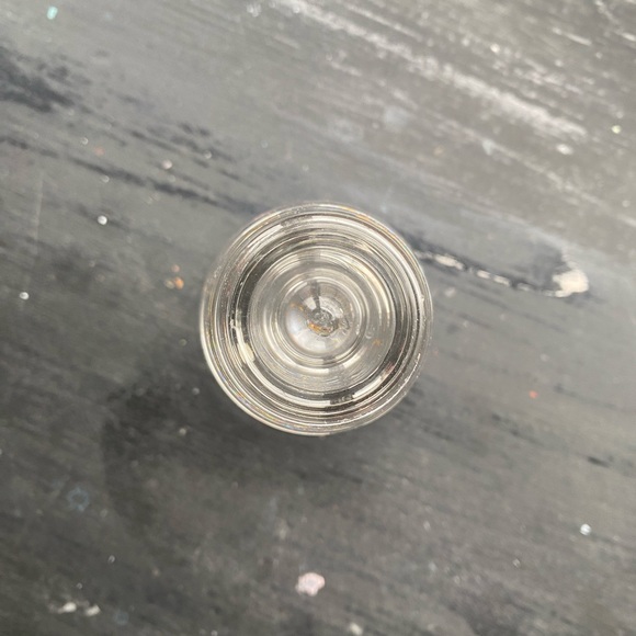 vintage crystal glass conical shaped candlestick holder - Picture 3 of 4